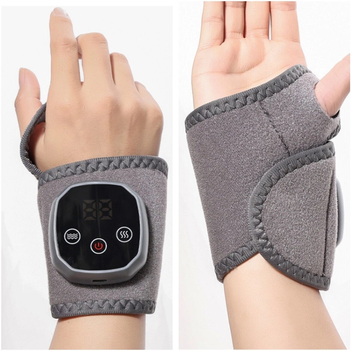 INF Intelligentes Handgelenk-Massagegerät (Paar) – Knetfunktion & Beheizt, 4 Heizstufen, 3 Vibrationsmodi, Type-C