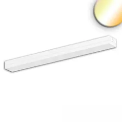 ISOLED LED Langfeld-Systemleuchte, IP40 IK10, 120x12cm, 38W, ColorSwitch 3000-5700K 4850lm 100°, blendungsreduziert, dimmbar, weiß ISO-115814