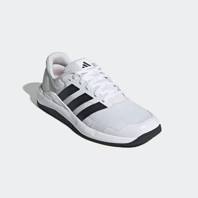 Trainingsschuh ADIDAS PERFORMANCE "DROPSET", Damen, Gr. 42,5, bunt (cloud weiß, core schwarz, lucid rot), Textil, Schuhe, ideal für Gym und Fitnessstudio