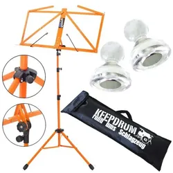 keepdrum MUS3OR Notenständer Orange mit 10 Magnete, Notenständer, Orange