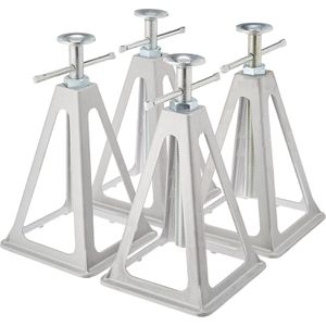 ProPlus Unterstellbock 360803, Tragkraft 0,9t, 280-430 mm für Wohnwagen, höhenverstellbar 4 Stück
