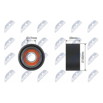 NTY Spannrolle, Keilriemen rnkbm038 für BMW