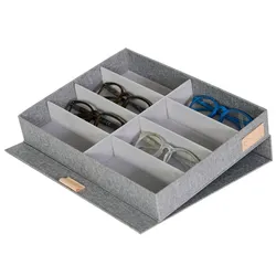 LOVE !T STORE !T Brillenbox Premium 32 x 25 x 5,5 cm, grau