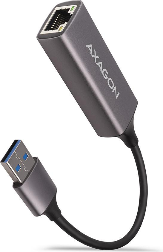 Axagon ADE-TR USB naar Ethernet kabel, 1000 Mbit/s, grijs