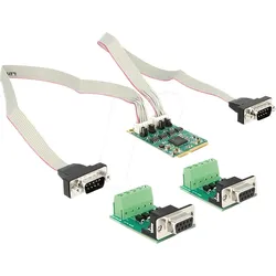 DELOCK 95245 - Mini PCIe Karte > 2x Seriell RS-422 / 485, 600 W Schutz