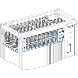 Schneider Electric, Verteilerschrank Zubehör, Prisma Plus, System P, Formabdeckung 2 für horizontale Schienen Breite 400 mm LVS04974