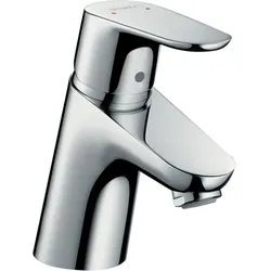 hansgrohe Focus 70 Waschtisch Armatur 31604000 chrom, mit Push-Open, Ablaufgarnitur