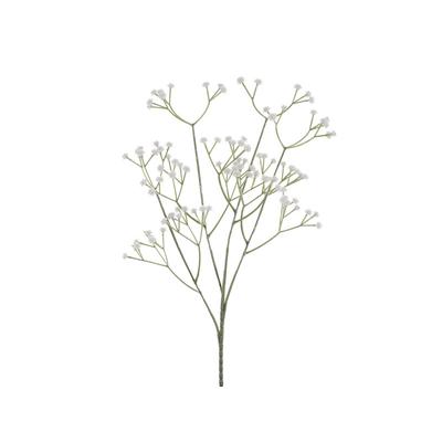 PartyDeco 24x Künstliche Blume - Schleierkraut, 62 cm, weiß