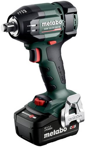 Metabo SSW 18 LTX 550 BL 602404650 Akku-Schlagschrauber 18V Anzahl mitgelieferte Akkus 2 5.2Ah Li-Ion