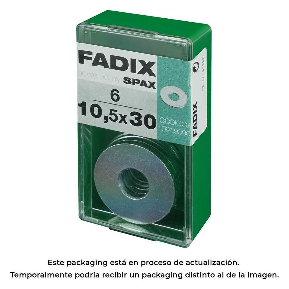 Fadix Schachtel s 6Stk. breite Zink-Unterlegscheibe 10,5x30mm (49358268)