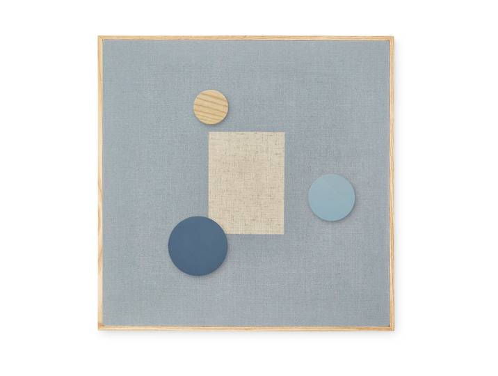 Nofred Tableau d affichage Noticeboard + 3 aimants Bleu'