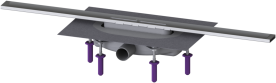 Kessel Linearis Duschrinne 45300.08 800 mm, Edelstahl gebürstet, Megastop