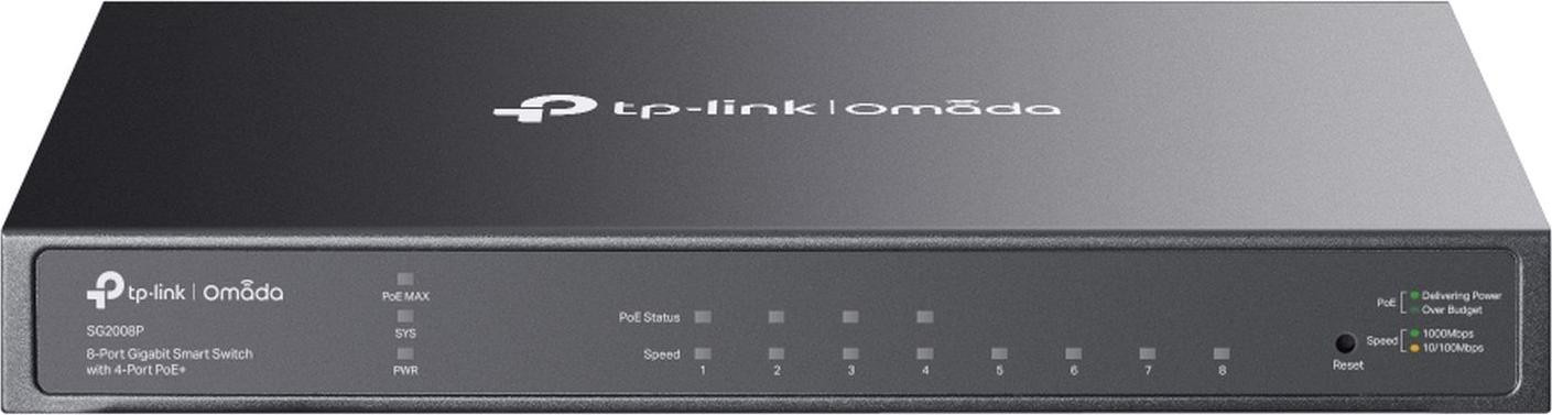 TP-Link TL-SG2008P JetStream Switch met 8 PoE poorten