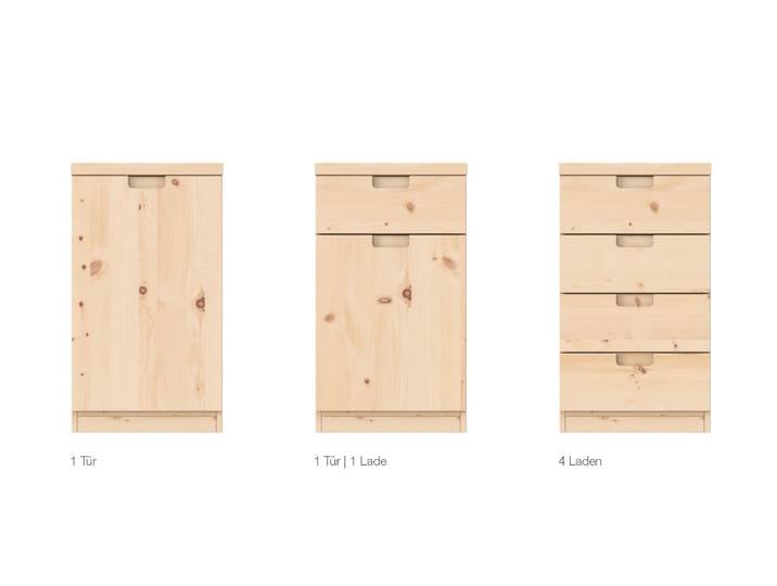 Zirbenkommode „Lukas“ 50 cm Massivholz Zirbe