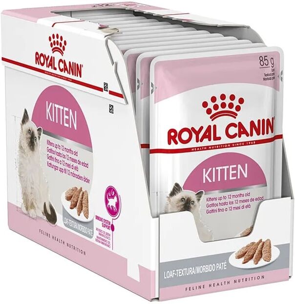 Royal Canin Comida Húmida Patê Para Gatos Kitten 85g 12 Unds