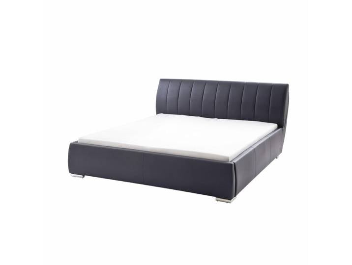 Trendstore Bern Polsterbett - Kunstleder schwarz - 200 x 200 manuelle Höhenverstellung, manuelle Liegeflächenverstellung, manuelle Kopfteilverstellung Modern