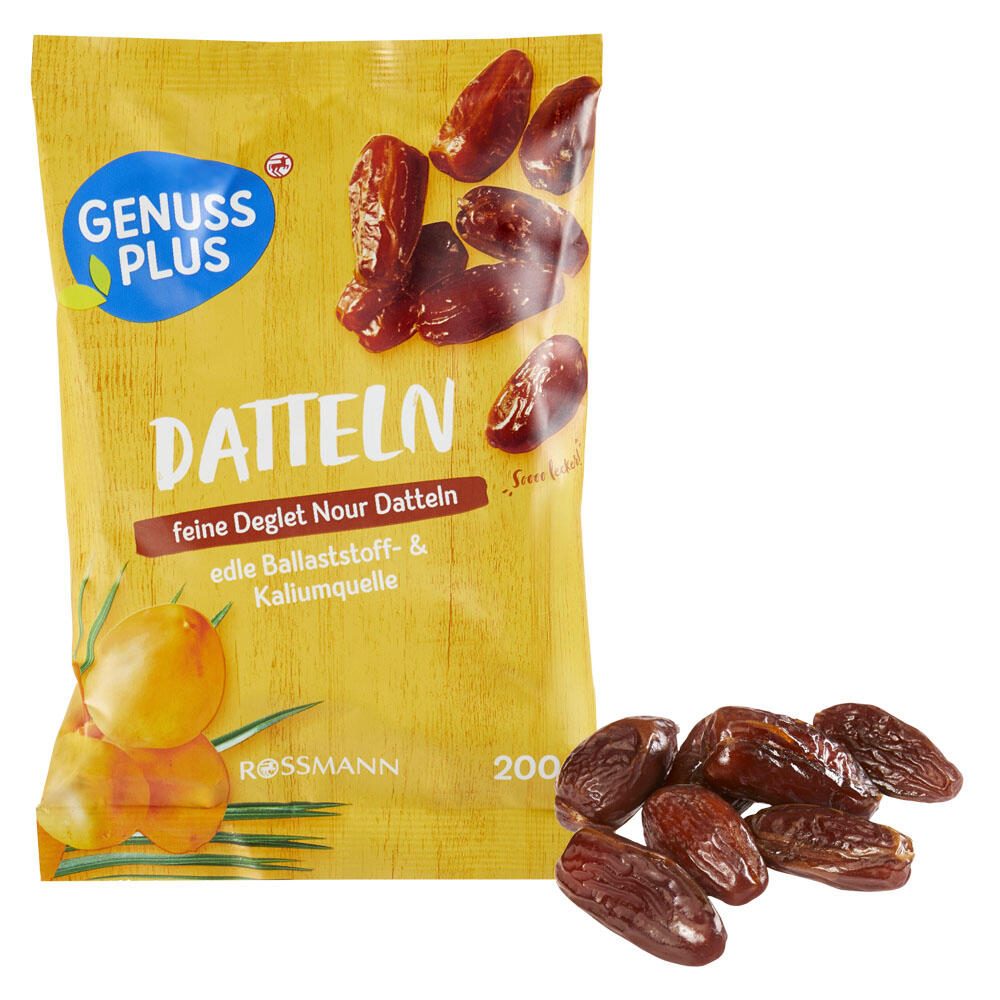 GENUSS PLUS Trockenfrüchte Datteln 200,0 g 4305615839646