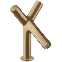 Hansgrohe AXOR Starck 2-Griff Waschtischarmatur 80 Brushed Bronze