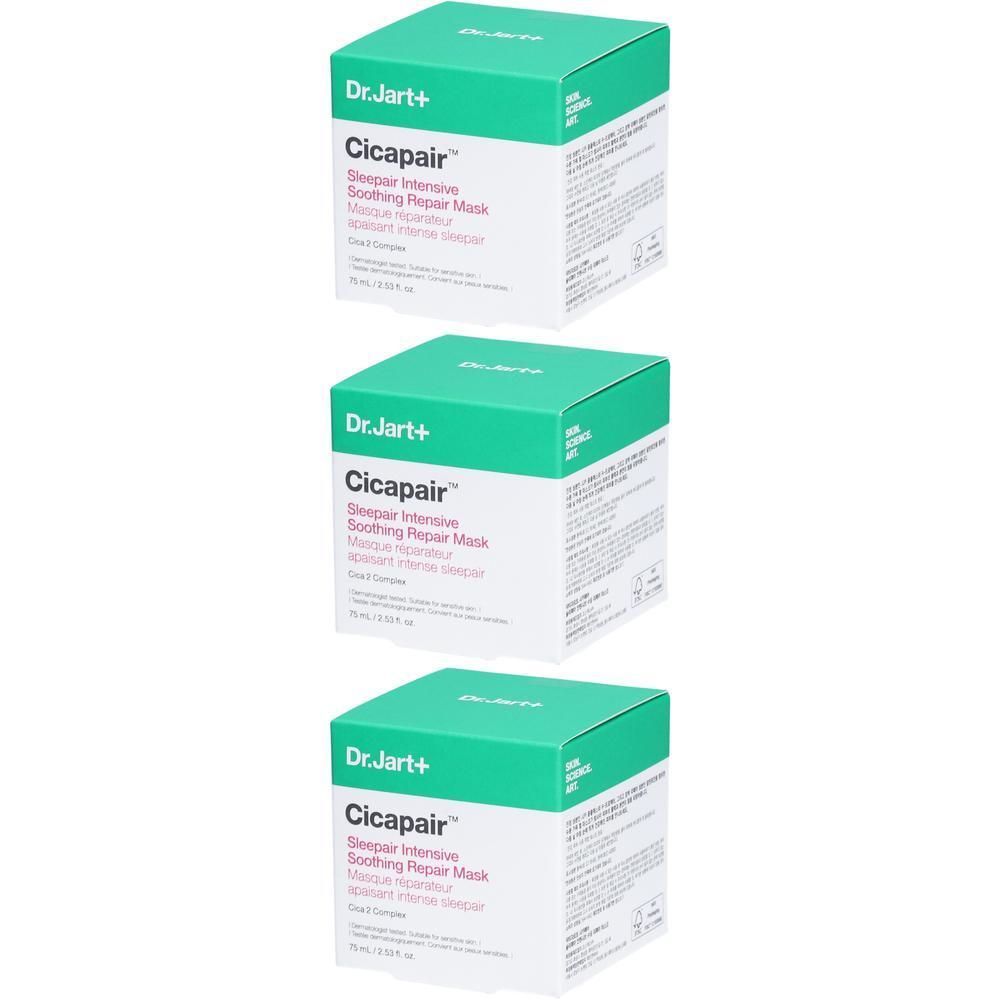 Dr.Jart+ Cicapair Sleepair Intensive Soothing Repair Anti Redness Mask x3 3x75 ml Gesichtsmaske