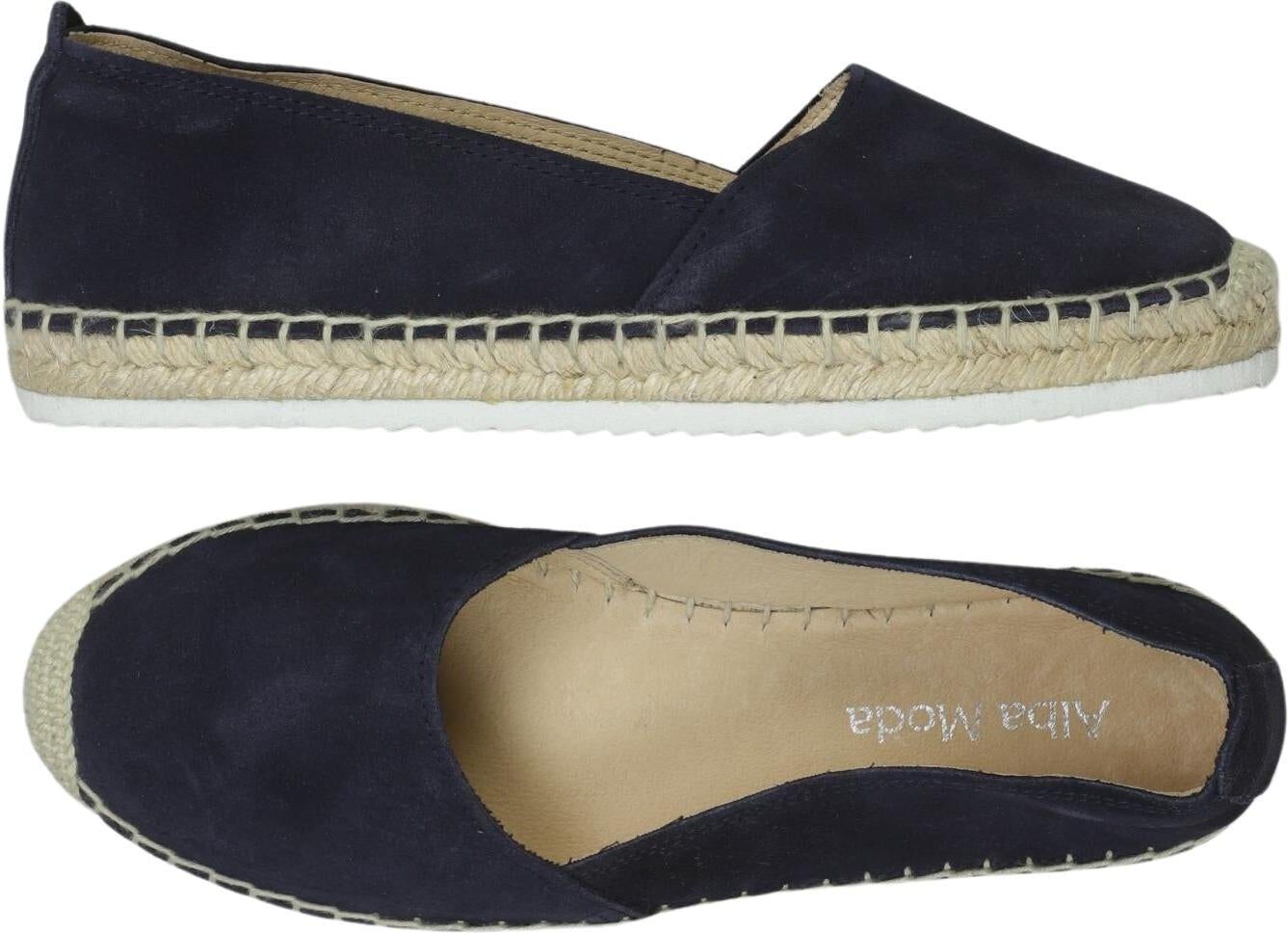 Alba Moda Damen Halbschuh, Marineblau, Gr. EU 39, Leder - Second Hand
