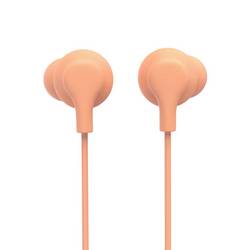 hama 00221797 Kopfhörer Curly, In-Ear, Mikrofon, Kabelknickschutz, USB-C, Orange
