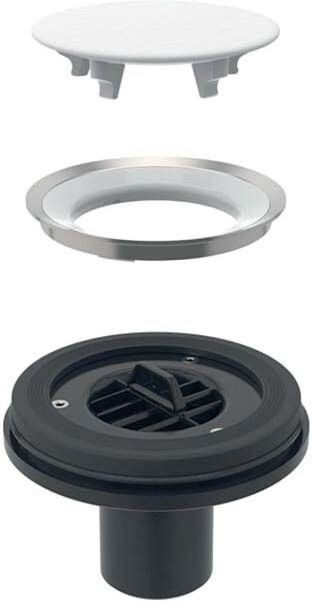 Geberit Setaplano Ablaufanschluss 154032001 für Duschfläche, stockwerksdurchdringend, 50 mm