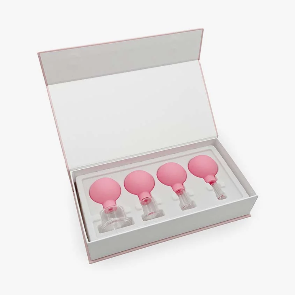 Acus Med Face and Body Massage Vacuum Cups 4&nbsp;un.