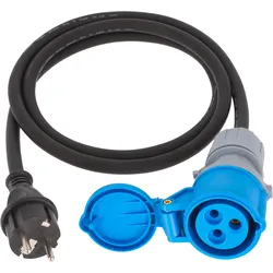 Berger Adapterleitung Schutzkontaktstecker auf CEE-Kupplung 1,5 m