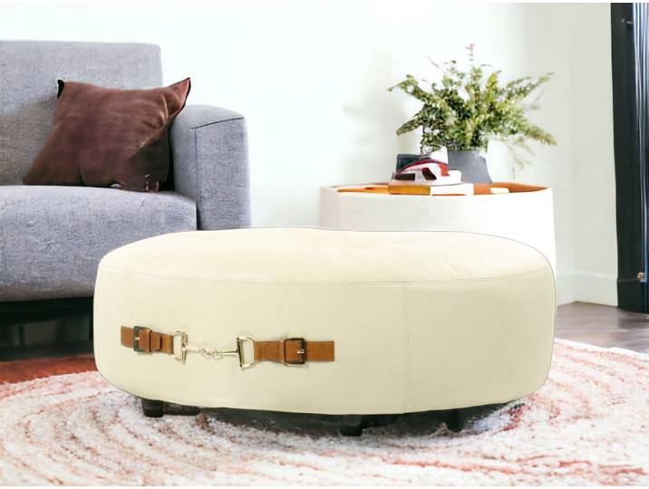Pouf L'orfèvre en cuir - Milano