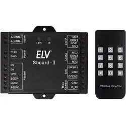 ELV, Zutrittskontrolle, Sboard-II Mini Dual-Relay-Controller mit (Elektronische Zahlenkombination, Fingerabdruck, Schlüsselkarte)