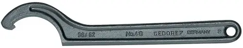 Hakenschlüssel mit Nase 6335260 für Muttern-Ø 110 - 115 mm Länge 335 mm Ausführung mit Nase