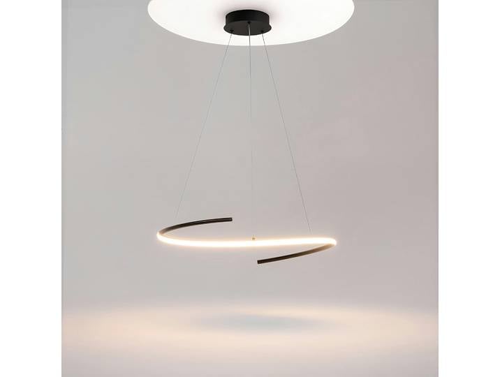 Suspension spirale à LED AVA - Noir
