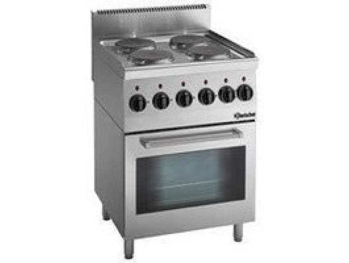 Piano de cuisson électrique - BARTSCHER - Série 600 - 4 plaques à 2 0 kW - Four multifonction