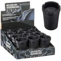 Reiseaschenbecher TRAVEL black (BHT 8x11x8 cm) - BHT 8x11x8 cm
