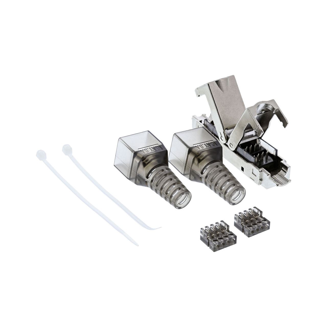 InLine Kabelverbinder Cat.6A, mit LSA-Technik, geschirmt