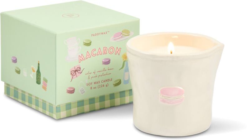 Paddywax Bistro Macaron bougie parfumée en céramique 226 g