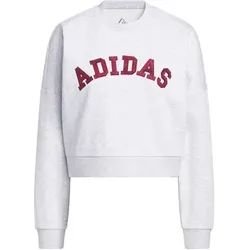 ADIDAS Damen Sweatshirt Chenille Logo Grafik, Größe M in Pink Pink