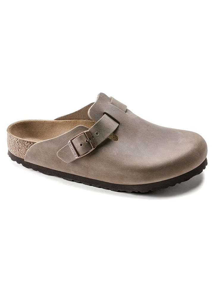 Birkenstock Leder-Clogs "Boston" in Beige - 46