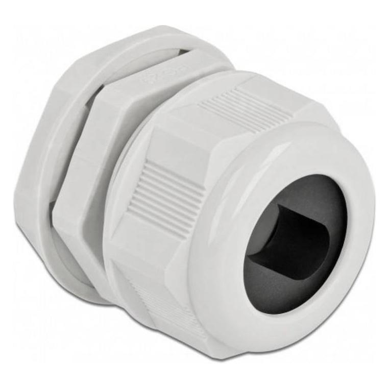 Delock Kabelverschraubung PG29 für Flachkabel grau 2 Stück (60390)