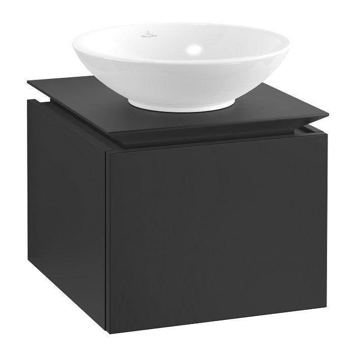 Villeroy & Boch Legato Waschtischunterschrank B56500PD 45x38x50cm, Black Matt Lacquer