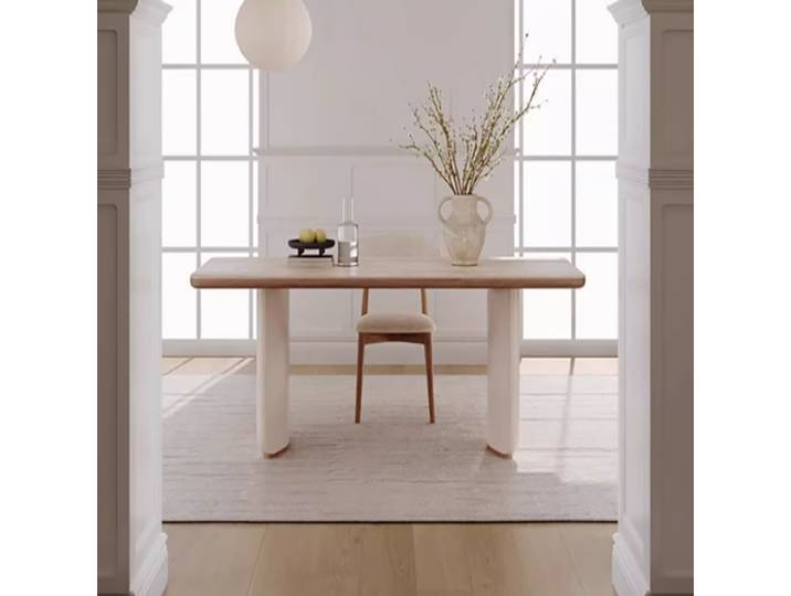 Table italienne minimaliste élégante Unique moderne beauté Table à manger Premium à la mode Tavolo Rotondo Pranzo meubles de salle à manger