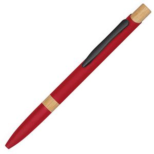 Böttcher-AG Kugelschreiber Bamboo Symphony, Gehäuse rot, Aluminium, Schreibfarbe blau