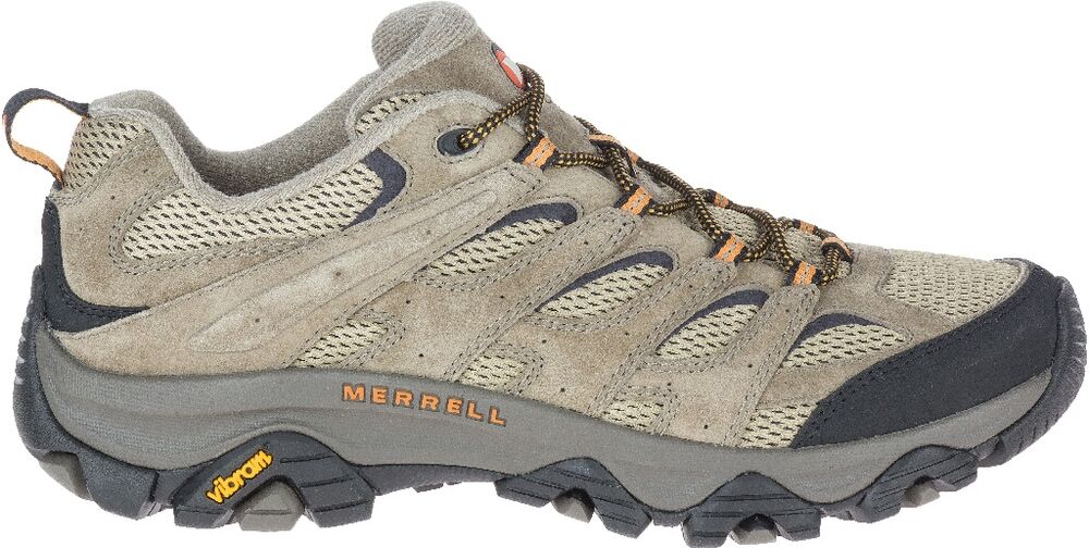Wanderschuh MERRELL "MOAB 3", Herren, Gr. 43 (8,5), grau (pecan), Leder, Schuhe Wanderschuh pecan 43 (8,5)