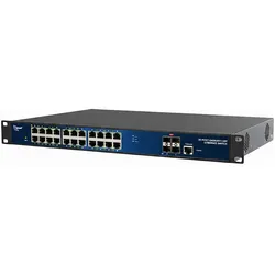 ALLNET Switch full managed Layer2+ 24 Port • 24x GbE • PoE Budget 370W • 24x PoE at • 4x SFP+ • 19 • JSON API • ALL-SG8628PMJ-10G