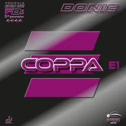 Donic Belag Coppa E1 schwarz MAX - schwarz max