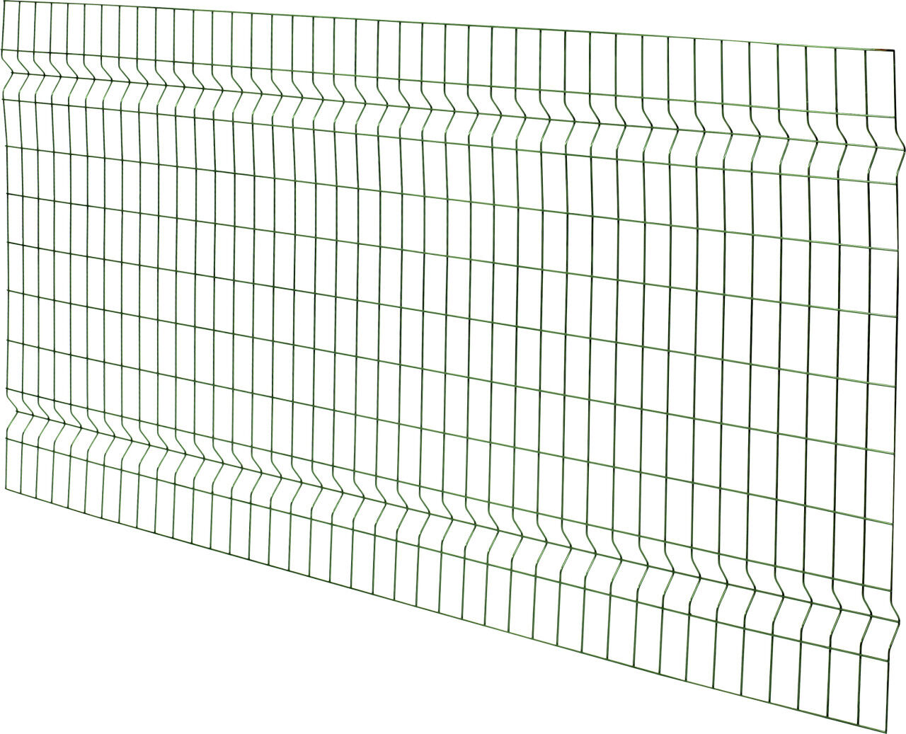 Floraworld Einstabmatten-Zaun Standard 3D 200 x 100 cm moosgrün