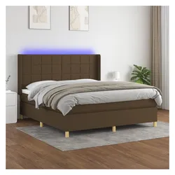 vidaXL, Boxspringbett, Emile Block with squares (160 x 200 cm)
