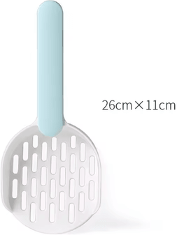 Inspire Picks Candy Color Cat Litter Scoop With Comfortable Horizontal Handle blue White