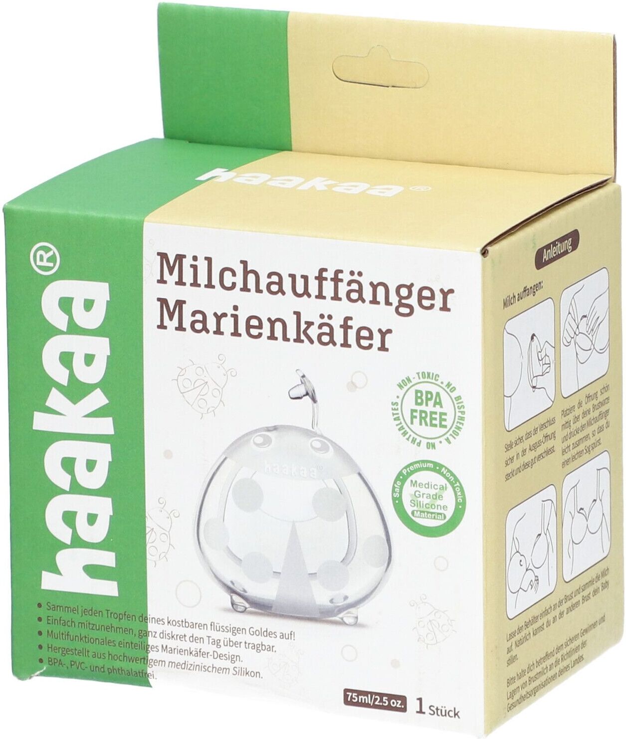 Haakaa Milchauffänger 75ml 1 St Sonstige