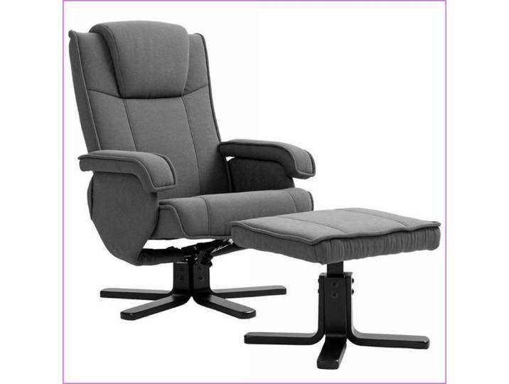 Fauteuils & Sièges d'Accent: Fauteuil Relax 360° Rotatif Dossier Réglable & Balançoire Gris Foncé